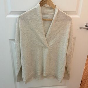 Brochu Walker Soft Cream V-Neck Sweater